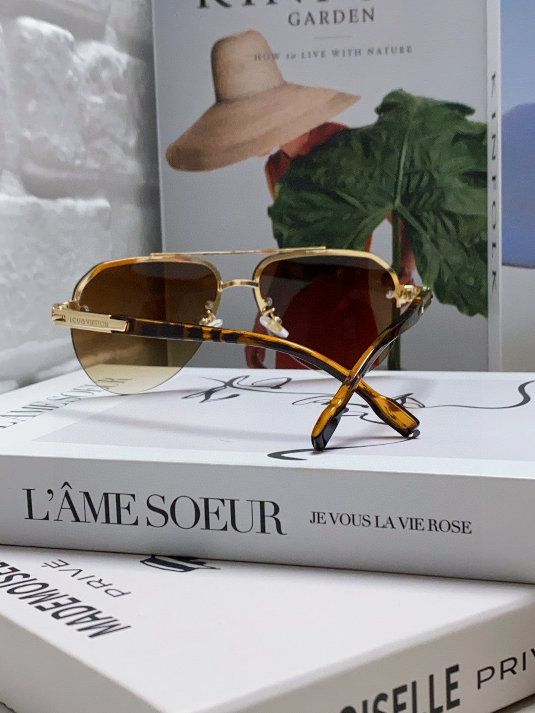 Louis Vuitton Metal Aviator Brown Lens Sunglasses for Men & Women - 448546 - detail image 2