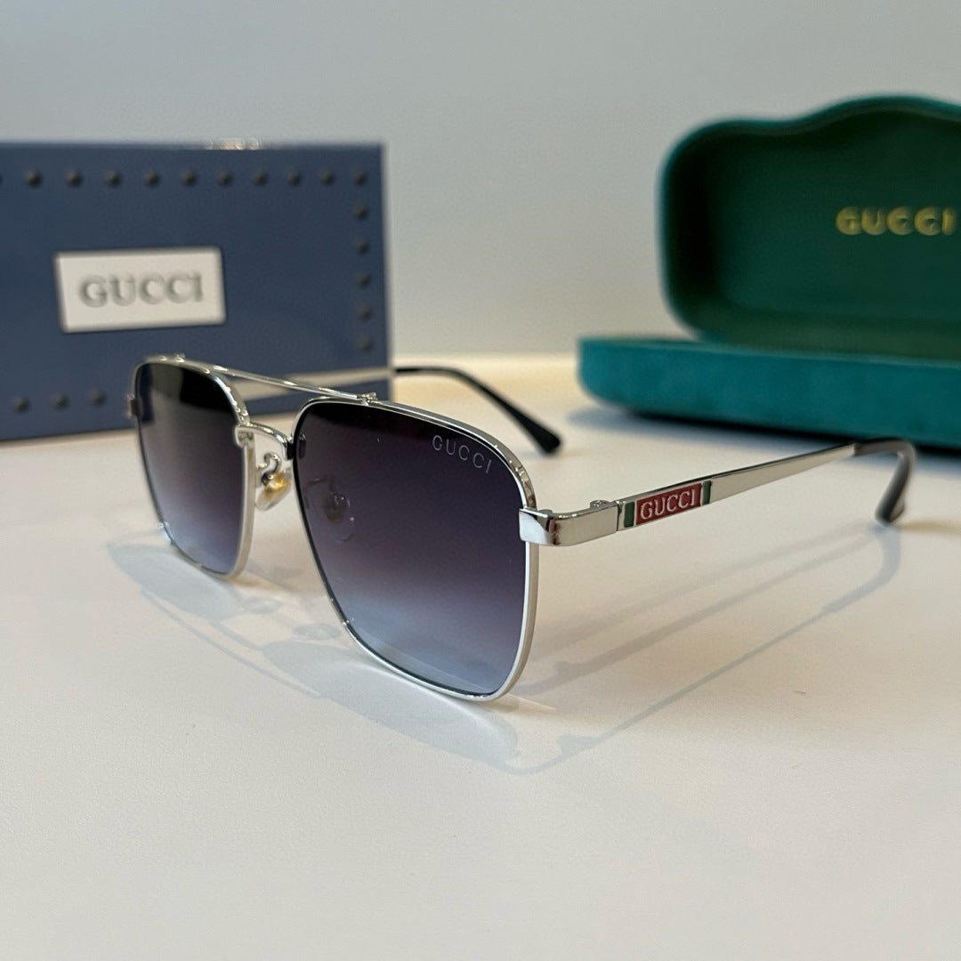 Gucci Metal Aviator Silver Lens Sunglasses for Men & Women - 448853 - detail image 3