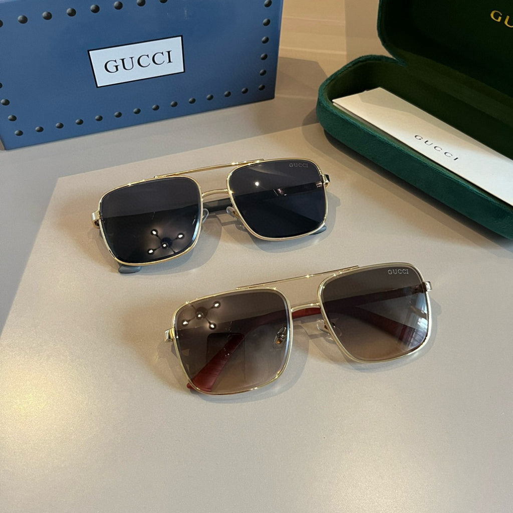 Gucci Metal Aviator Gold Lens Sunglasses for Men & Women - 431322 - detail image 10