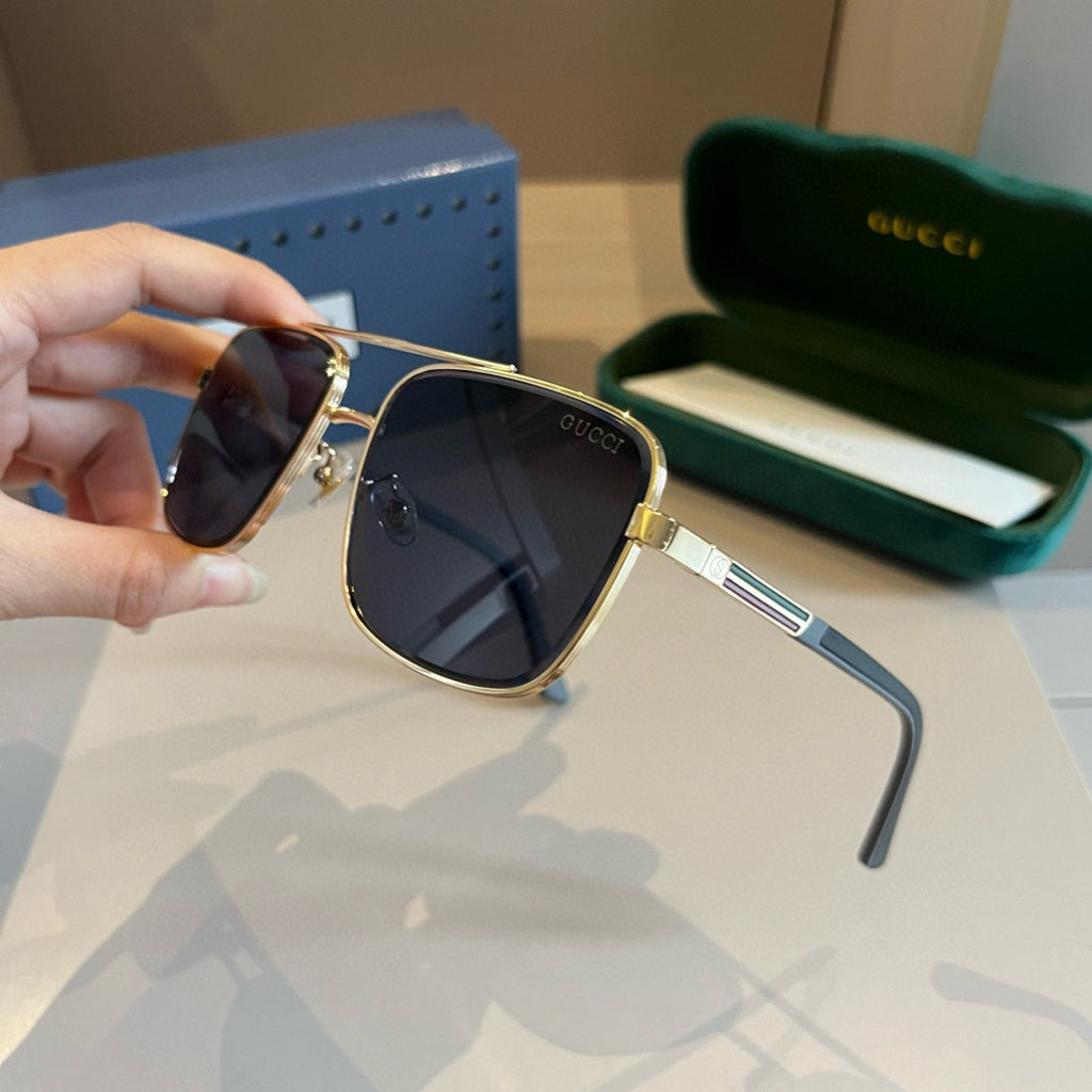 Gucci Metal Aviator Gold Lens Sunglasses for Men & Women - 464870 - detail image 5