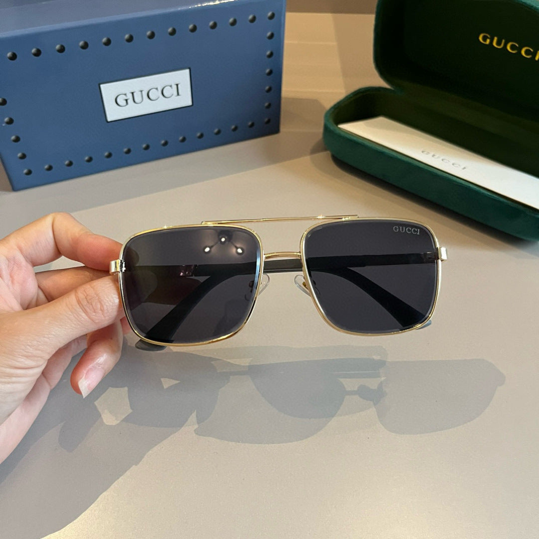Gucci Metal Aviator Gold Lens Sunglasses for Men & Women - 464870 - detail image 2