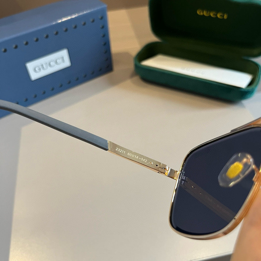 Gucci Metal Aviator Gold Lens Sunglasses for Men & Women - 431321 - detail image 9