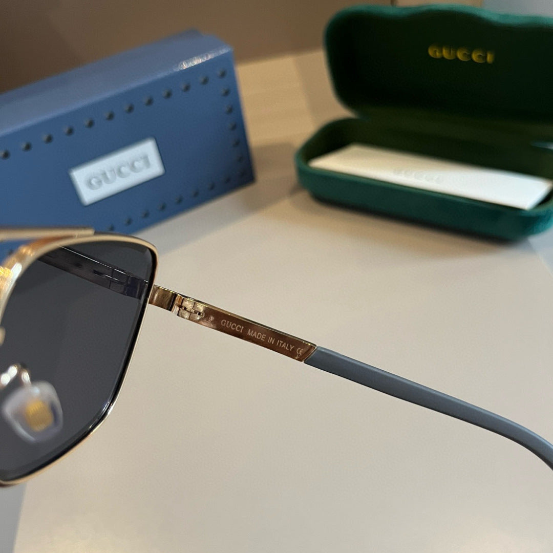 Gucci Metal Aviator Gold Lens Sunglasses for Men & Women - 464870 - detail image 8