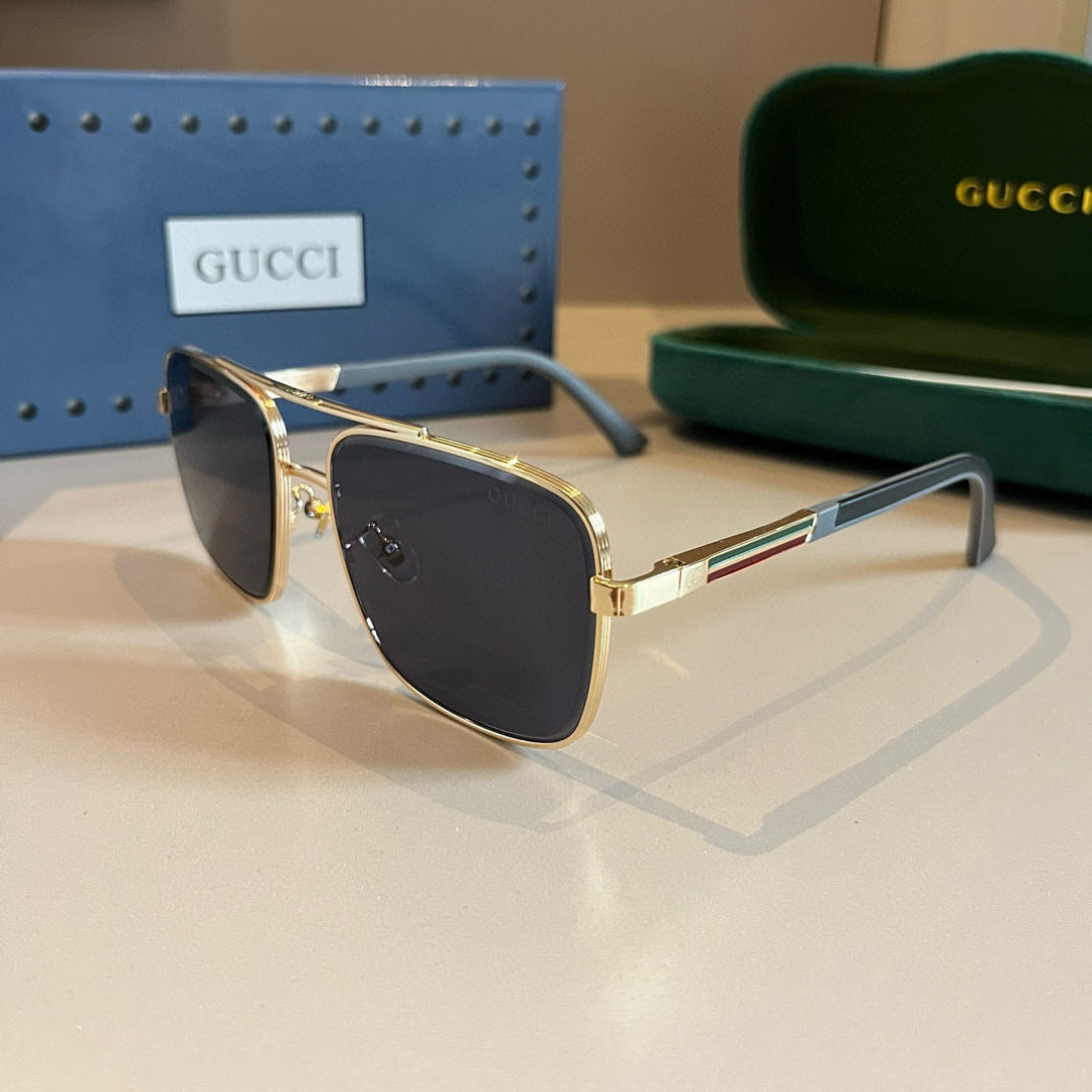 Gucci Metal Aviator Gold Lens Sunglasses for Men & Women - 464870 - detail image 4
