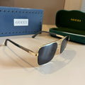 Gucci Metal Aviator Gold Lens Sunglasses for Men & Women - 464870