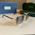 Gucci Metal Aviator Gold Lens Sunglasses for Men & Women - 431322