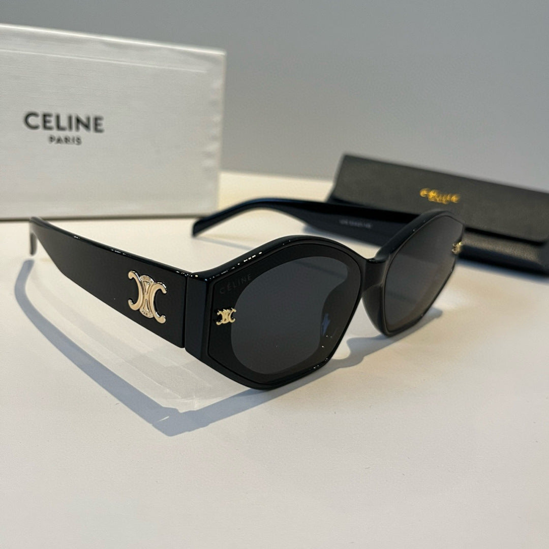 Celine Fashion Black Lens Sunglasses for Men & Women - 486964