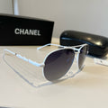 Chanel Fashion Silver Lens Sunglasses for Men & Women - 493452