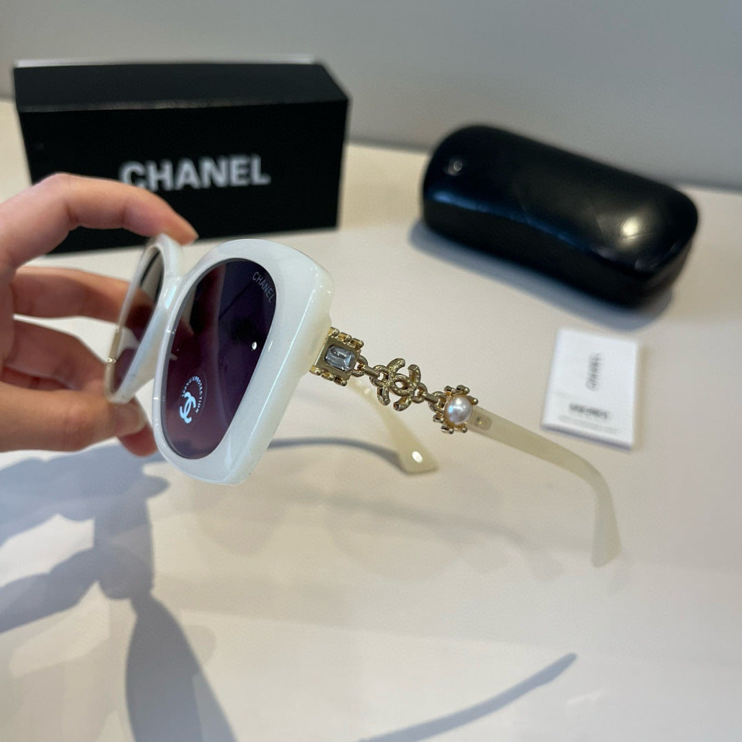 Chanel Polarized Fashion Silver Lens Sunglasses for Men & Women - detail image 4
