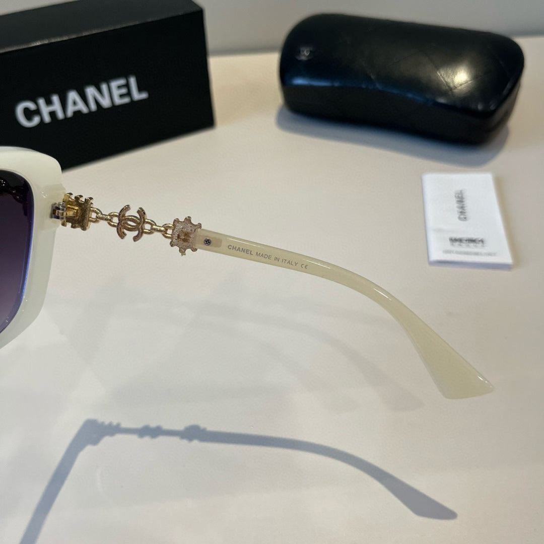Chanel Polarized Fashion Silver Lens Sunglasses for Men & Women - detail image 8