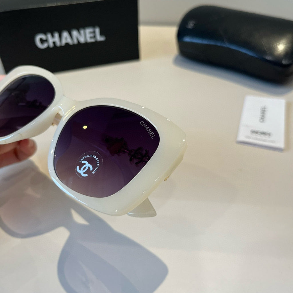 Chanel Polarized Fashion Silver Lens Sunglasses for Men & Women - detail image 5