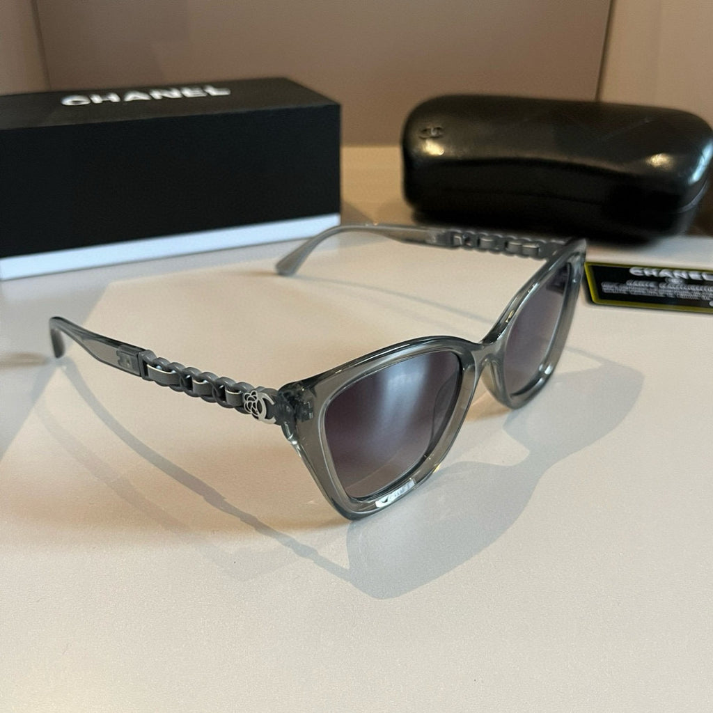Chanel Oversized Silver Lens Sunglasses for Men & Women - 465163