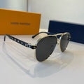 Louis Vuitton Metal Aviator Silver Lens Sunglasses for Men & Women - 493098