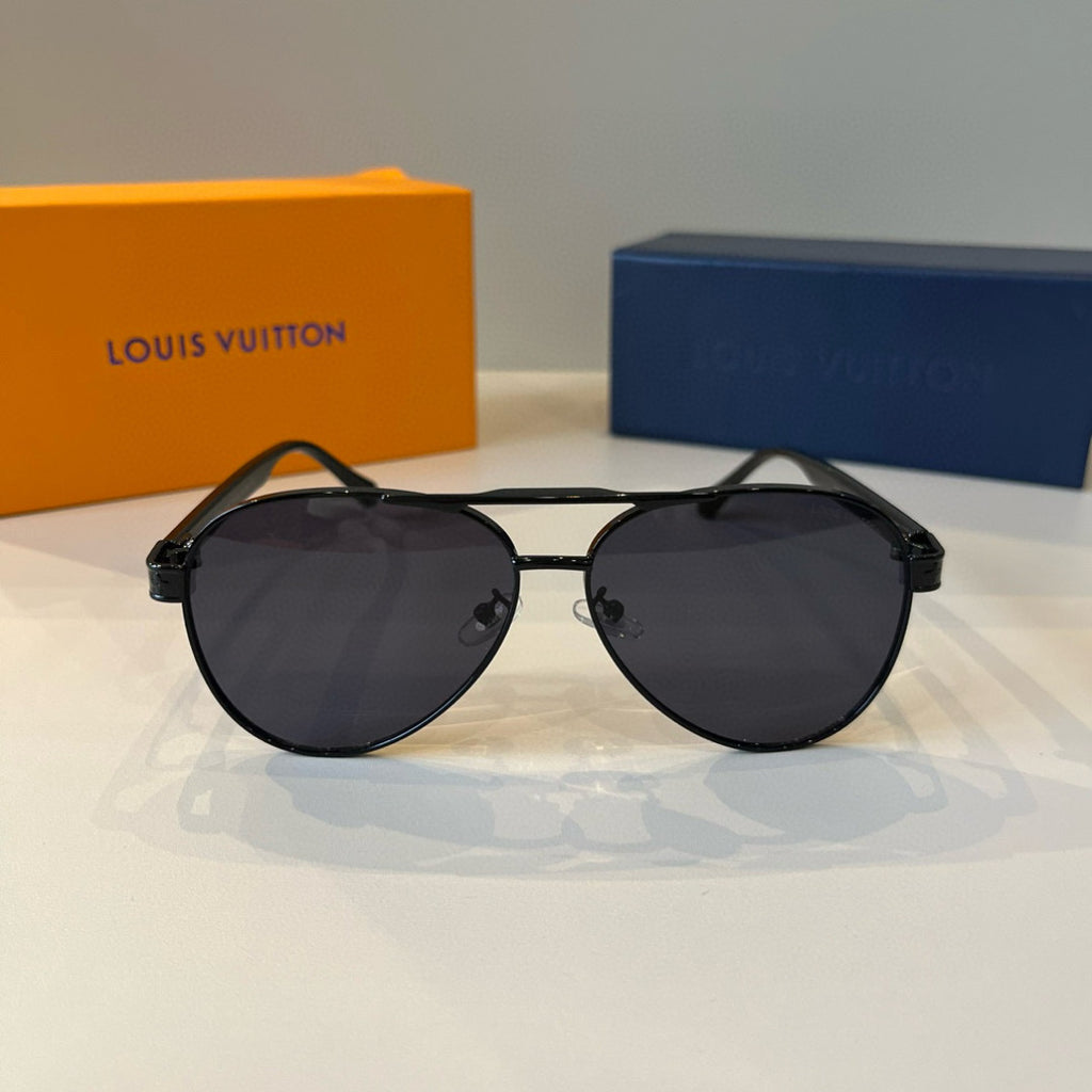 Louis Vuitton Metal Aviator Black Lens Sunglasses for Men & Women - 493099 - detail image 2