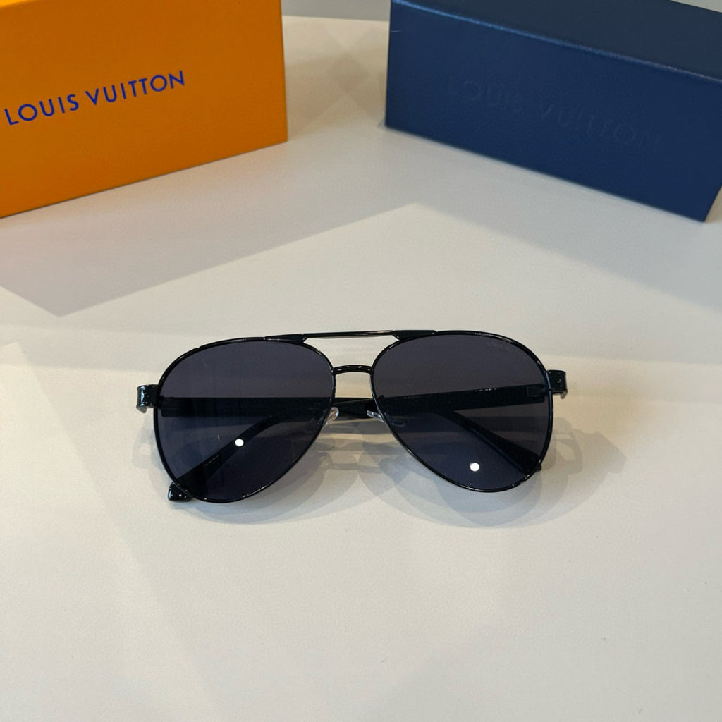 Louis Vuitton Metal Aviator Black Lens Sunglasses for Men & Women - 493099 - detail image 7