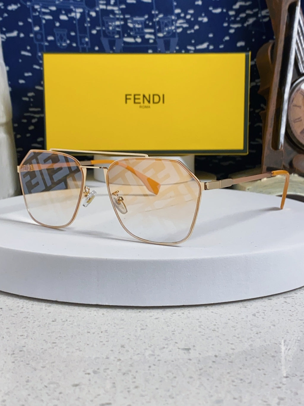 Fendi Fashion Silver Lens Sunglasses for Men & Women - 399278