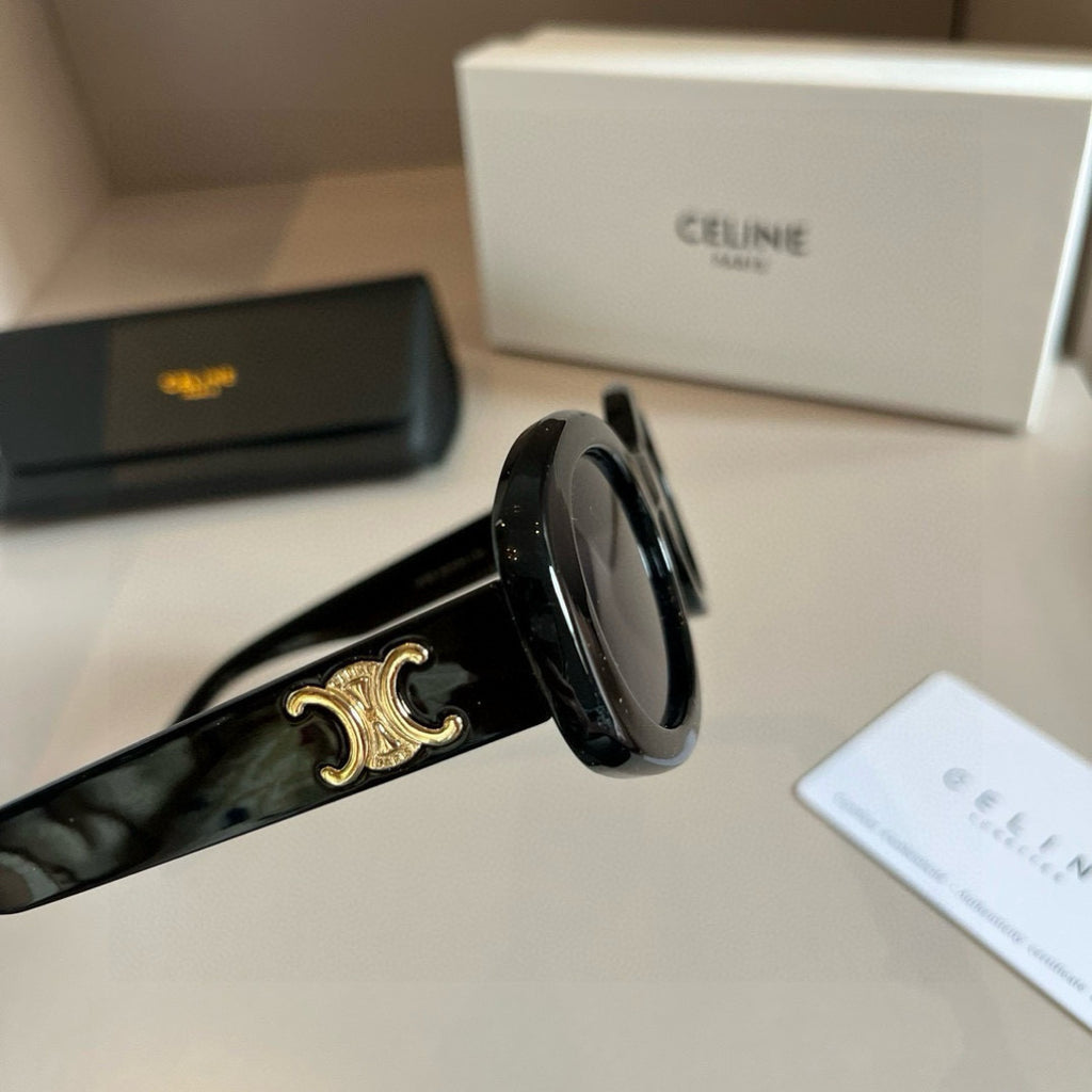 Celine Fashion Black Lens Sunglasses for Men & Women - 358335
