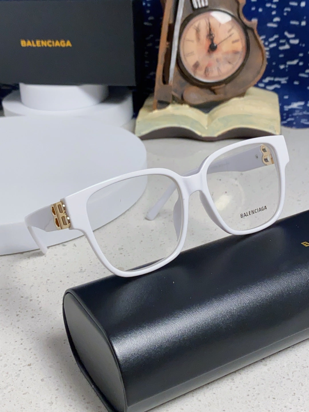 Balenciaga Folding Square Silver Lens Sunglasses for Men & Women - 416117 - detail image 10