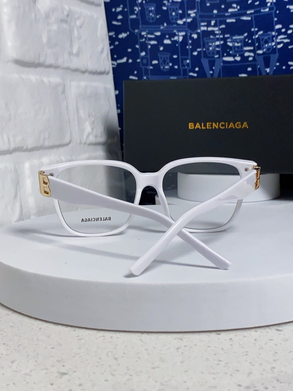 Balenciaga Folding Square Silver Lens Sunglasses for Men & Women - detail image 3