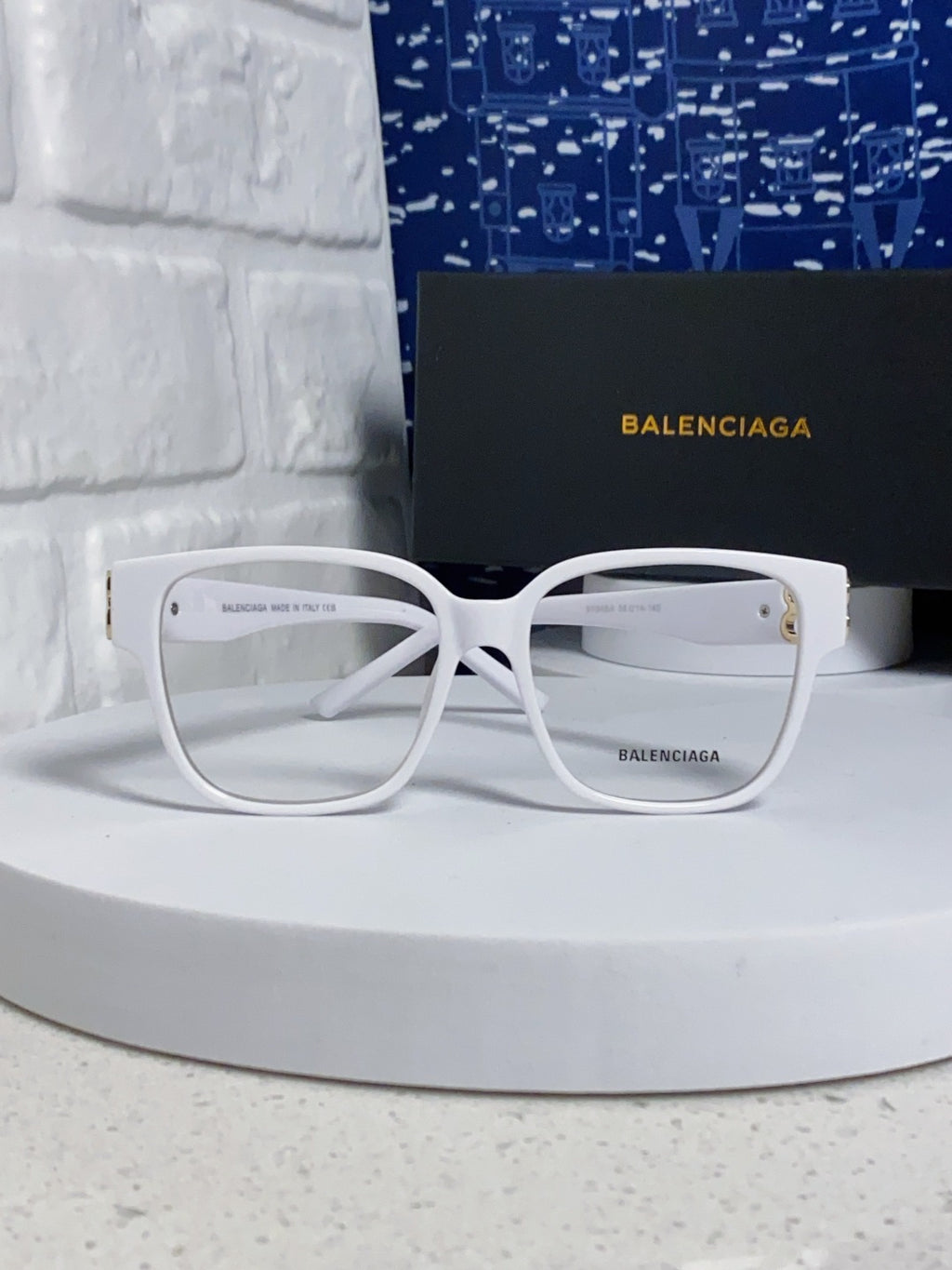 Balenciaga Folding Square Silver Lens Sunglasses for Men & Women - detail image 2
