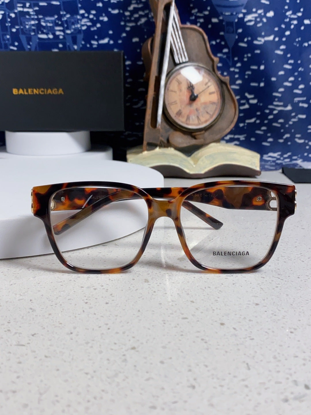 Balenciaga Folding Square Red Lens Sunglasses for Men & Women - detail image 8