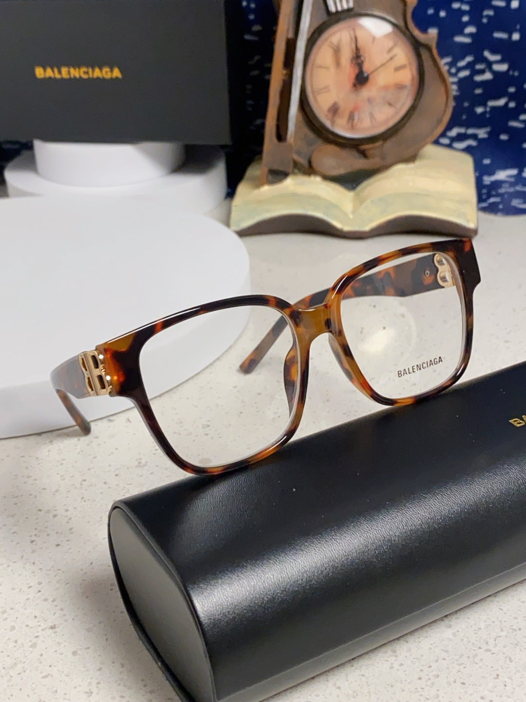 Balenciaga Folding Square Red Lens Sunglasses for Men & Women - 416118 - detail image 9