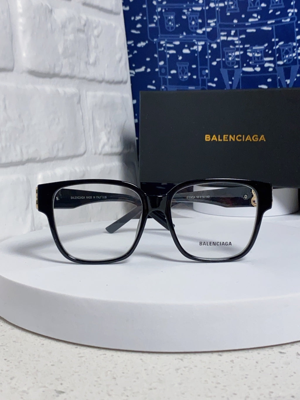 Balenciaga Folding Square Gold Lens Sunglasses for Men & Women - 449647 - detail image 3