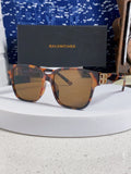 Balenciaga Folding Square Brown Lens Sunglasses for Men & Women