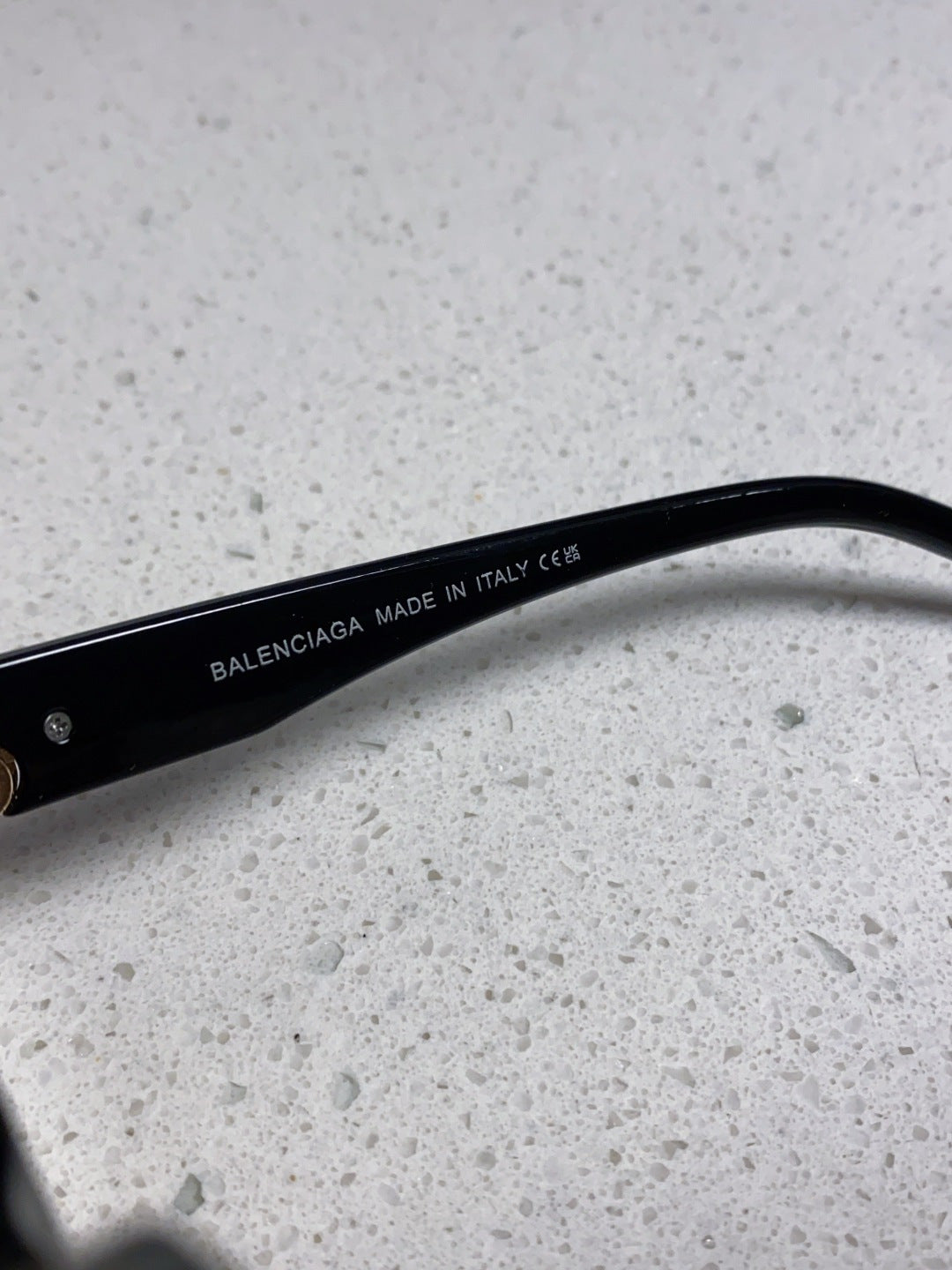 Balenciaga Folding Square Gold Lens Sunglasses for Men & Women - detail image 9