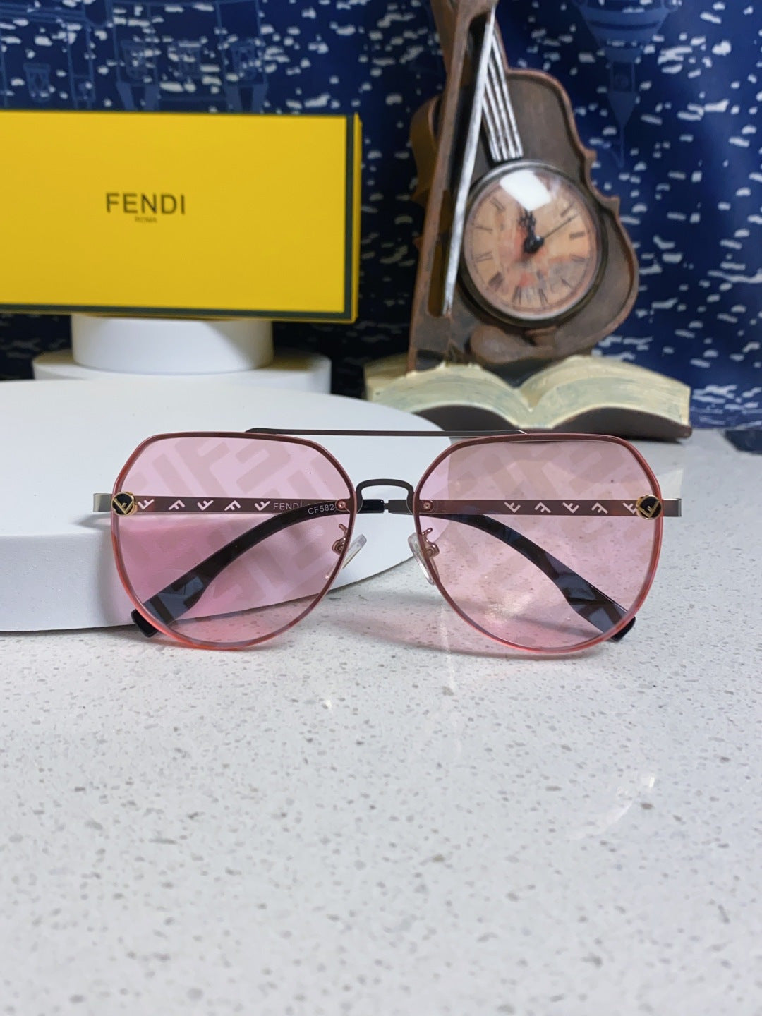 Fendi Lightweight Rimless Silver Lens Sunglasses for Men & Women - 449831 - detail image 8