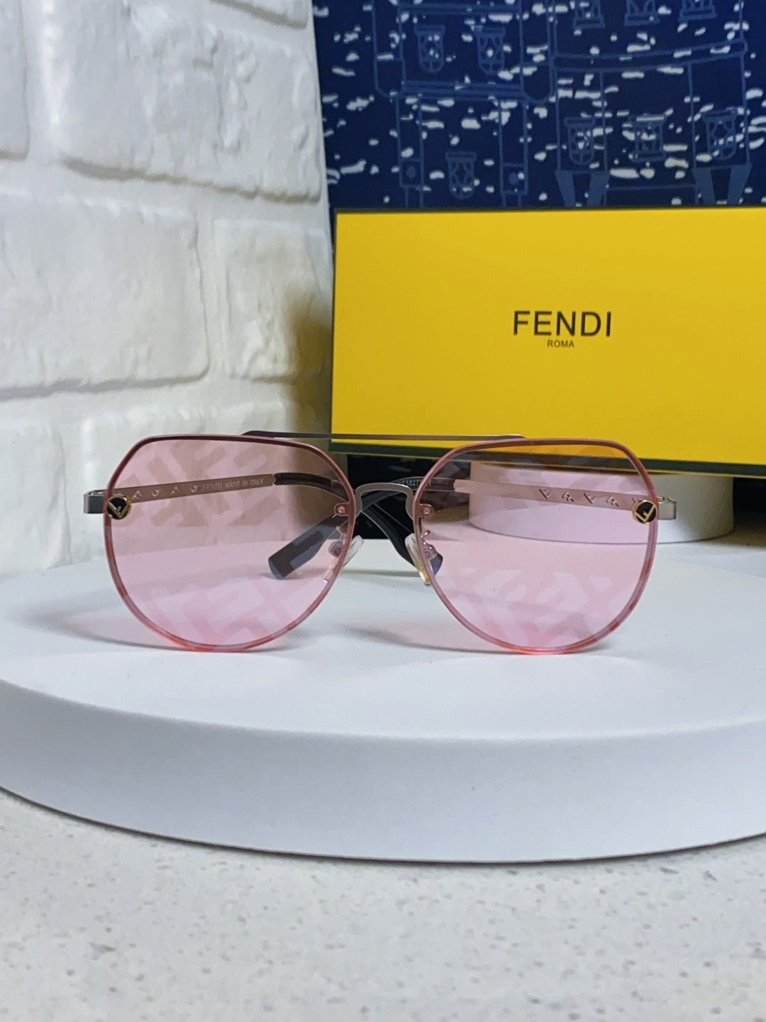 Fendi Lightweight Rimless Silver Lens Sunglasses for Men & Women - 449831 - detail image 2