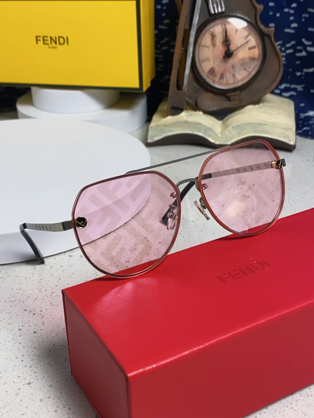 Fendi Lightweight Rimless Silver Lens Sunglasses for Men & Women - 449831 - detail image 9