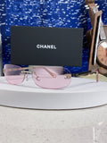 Chanel CH4002 Lightweight Rimless Blue Lens Sunglasses for Men & Wome - 465185