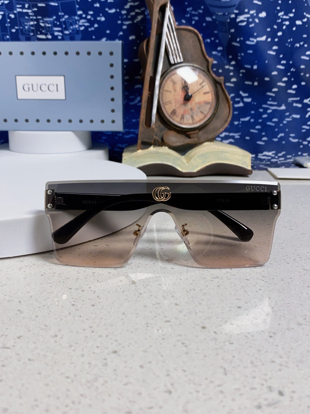 Gucci Square Silver Lens Sunglasses for Women - 464956 - detail image 9