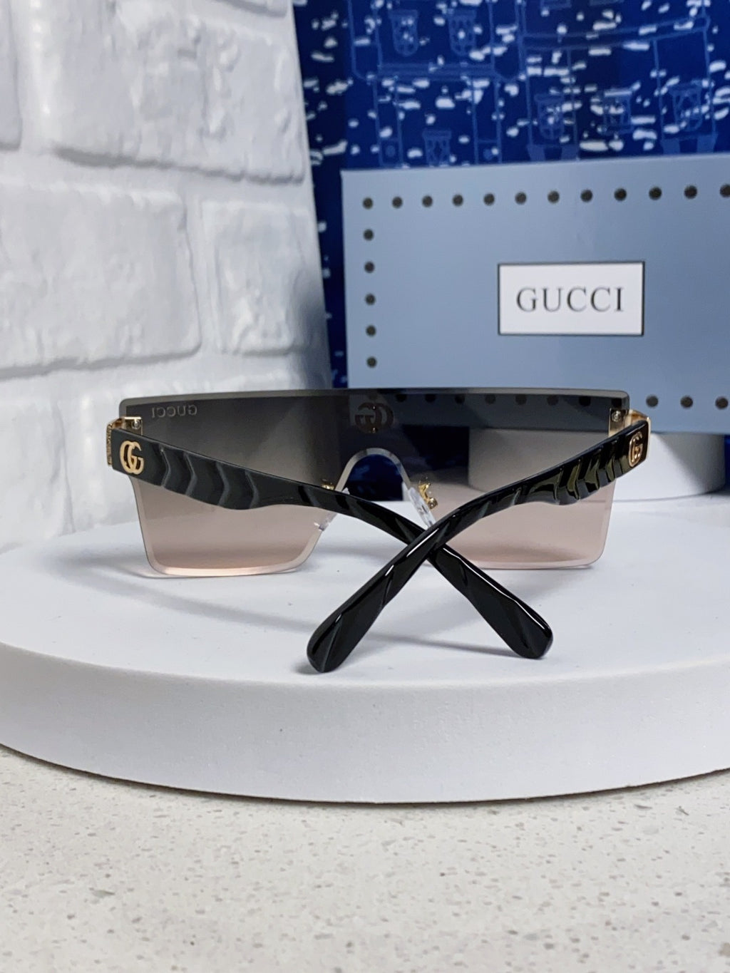 Gucci Square Silver Lens Sunglasses for Women - 464956 - detail image 3
