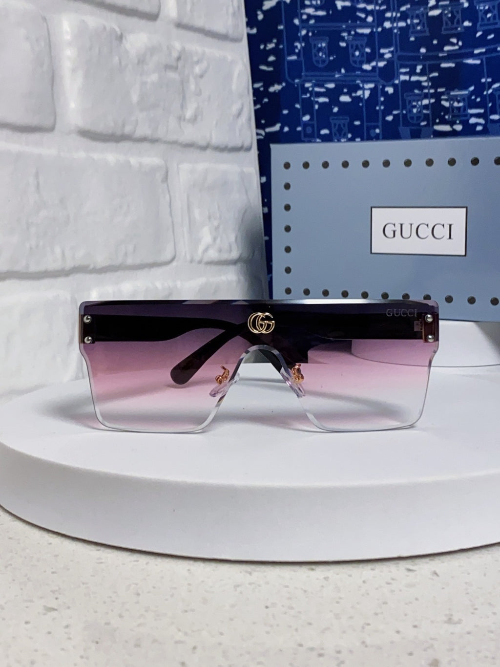 Gucci Square Silver Lens Sunglasses for Women - 464957 - detail image 2