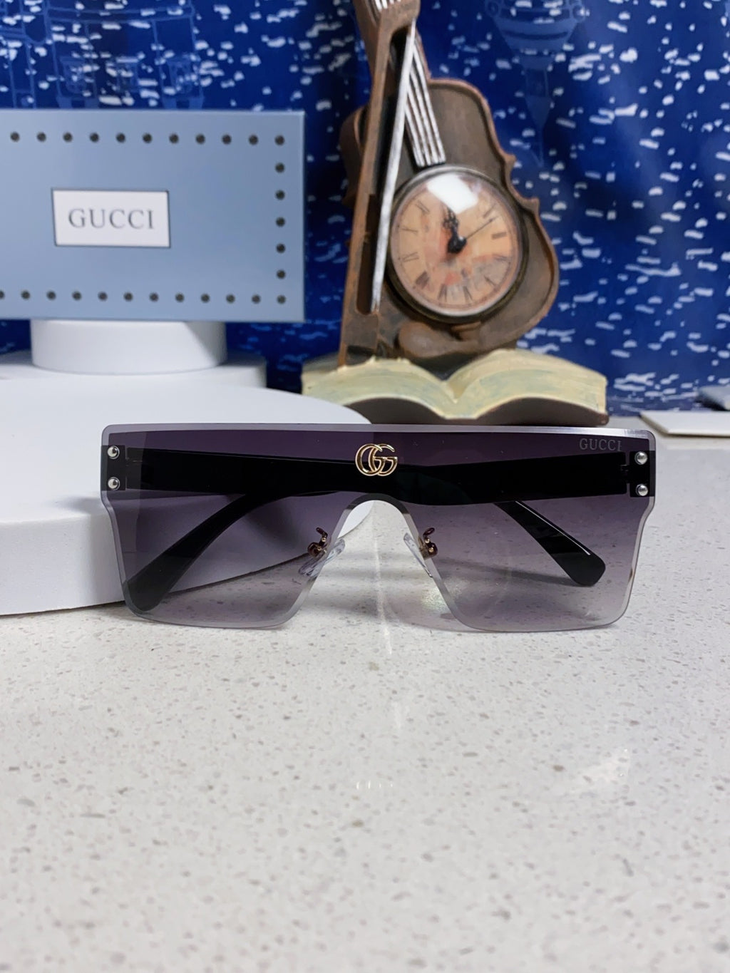 Gucci Square Silver Lens Sunglasses for Women - detail image 9