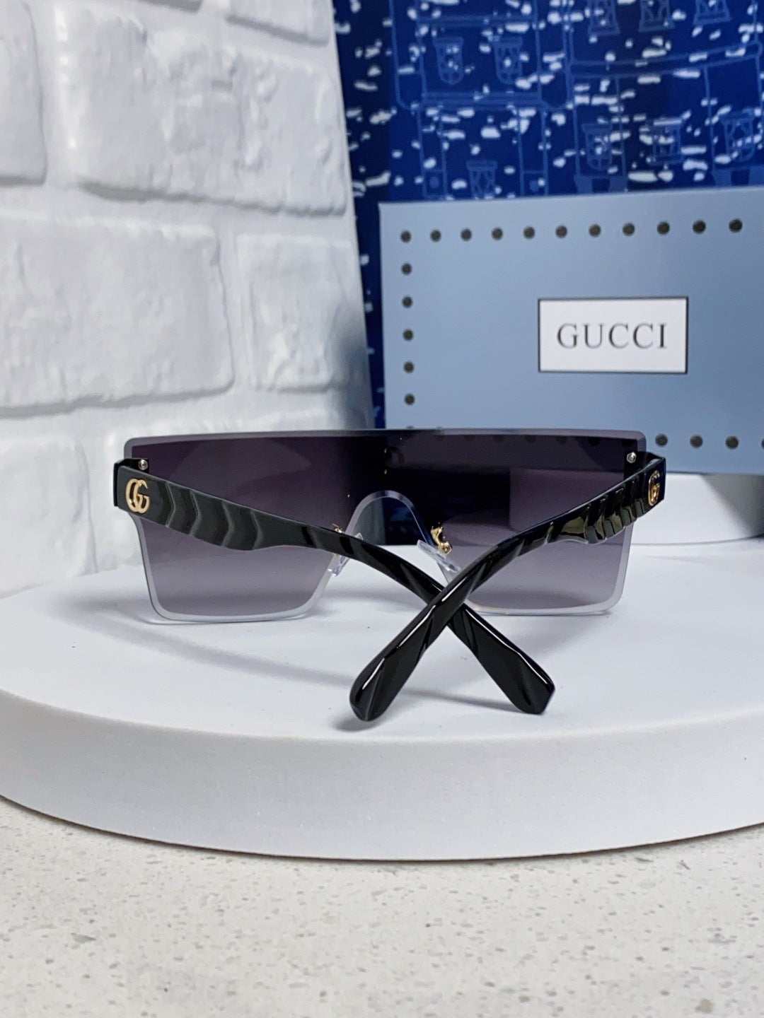 Gucci Square Silver Lens Sunglasses for Women - detail image 3
