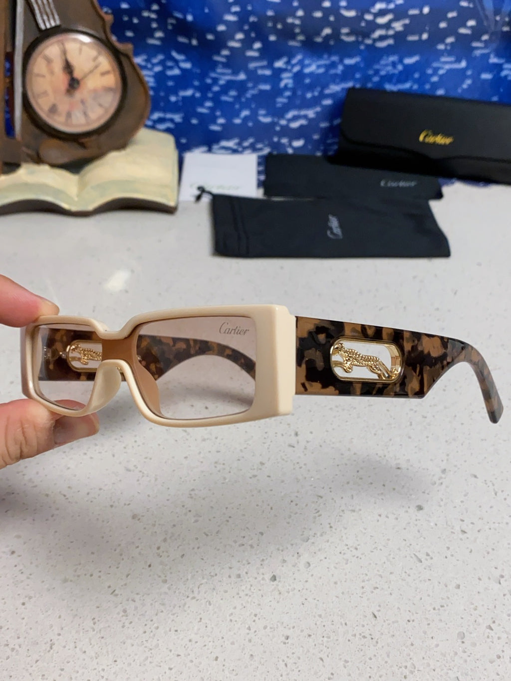 Cartier Fashion Brown Lens Sunglasses for Women - 465782 - detail image 6
