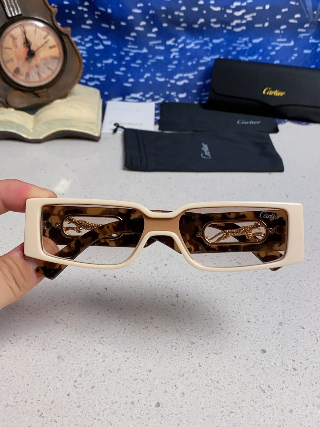 Cartier Fashion Brown Lens Sunglasses for Women - 465782 - detail image 4