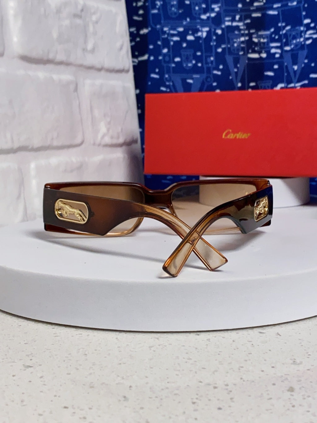 Cartier Fashion Brown Lens Sunglasses for Women - 465783 - detail image 3