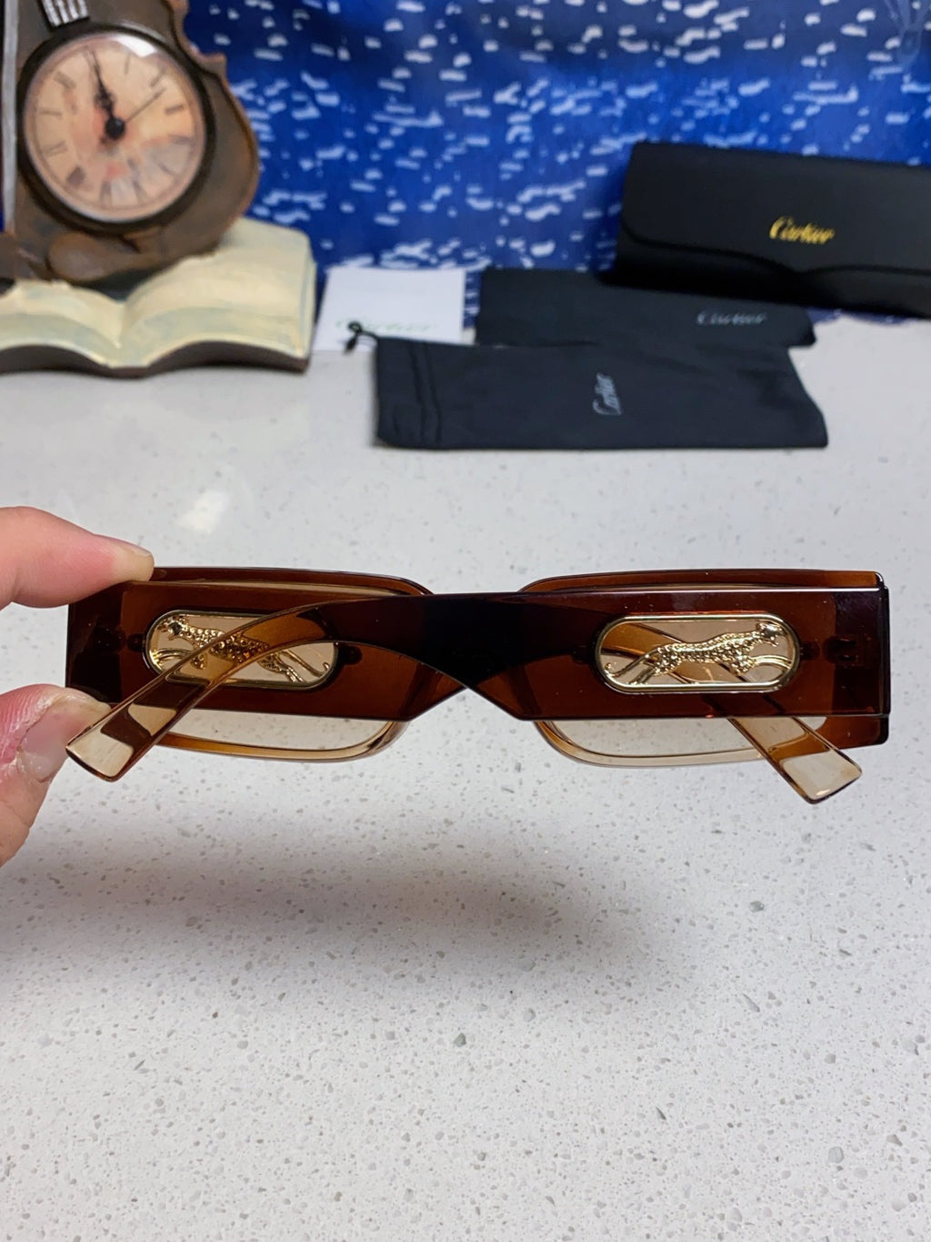 Cartier Fashion Brown Lens Sunglasses for Women - 465783 - detail image 5
