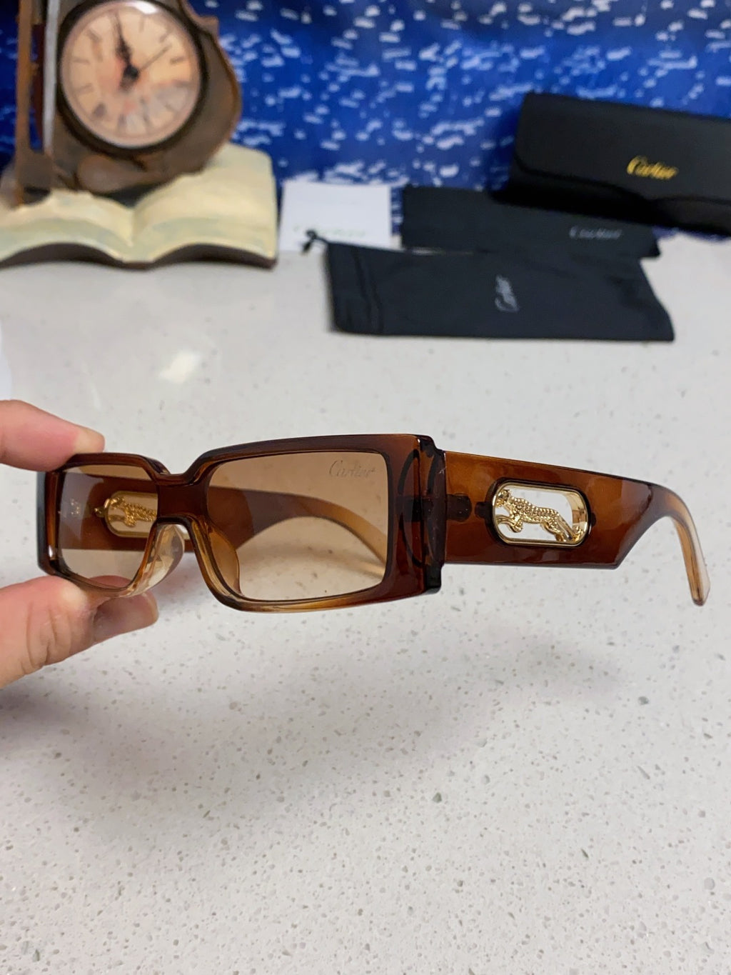 Cartier Fashion Brown Lens Sunglasses for Women - 465783 - detail image 6