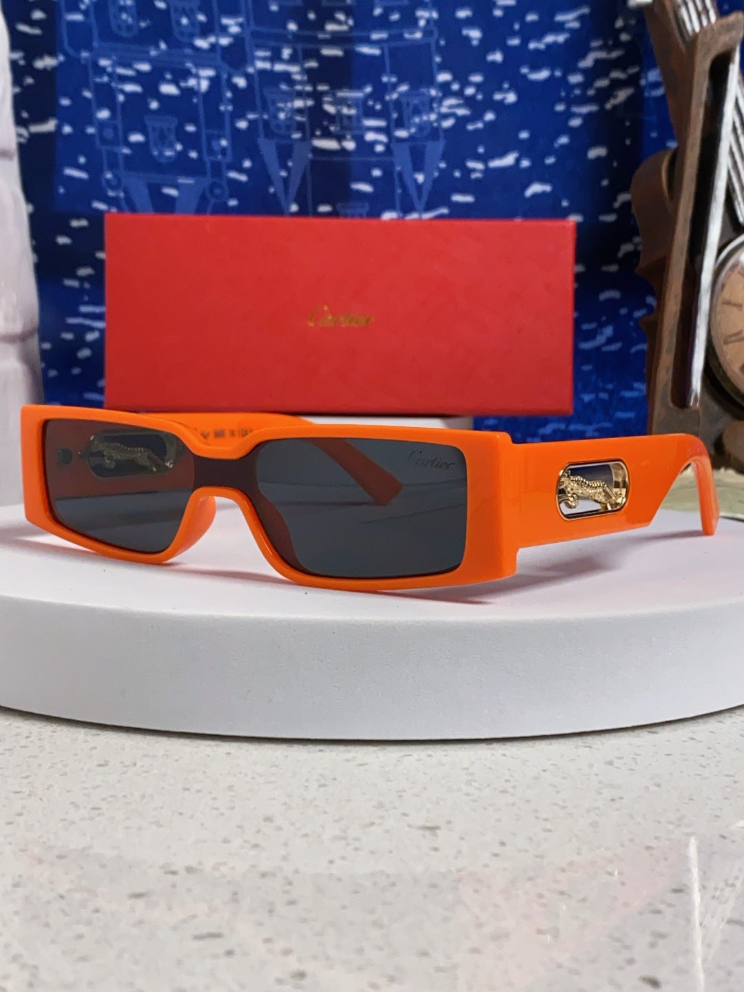 Cartier Fashion Red Lens Sunglasses for Women