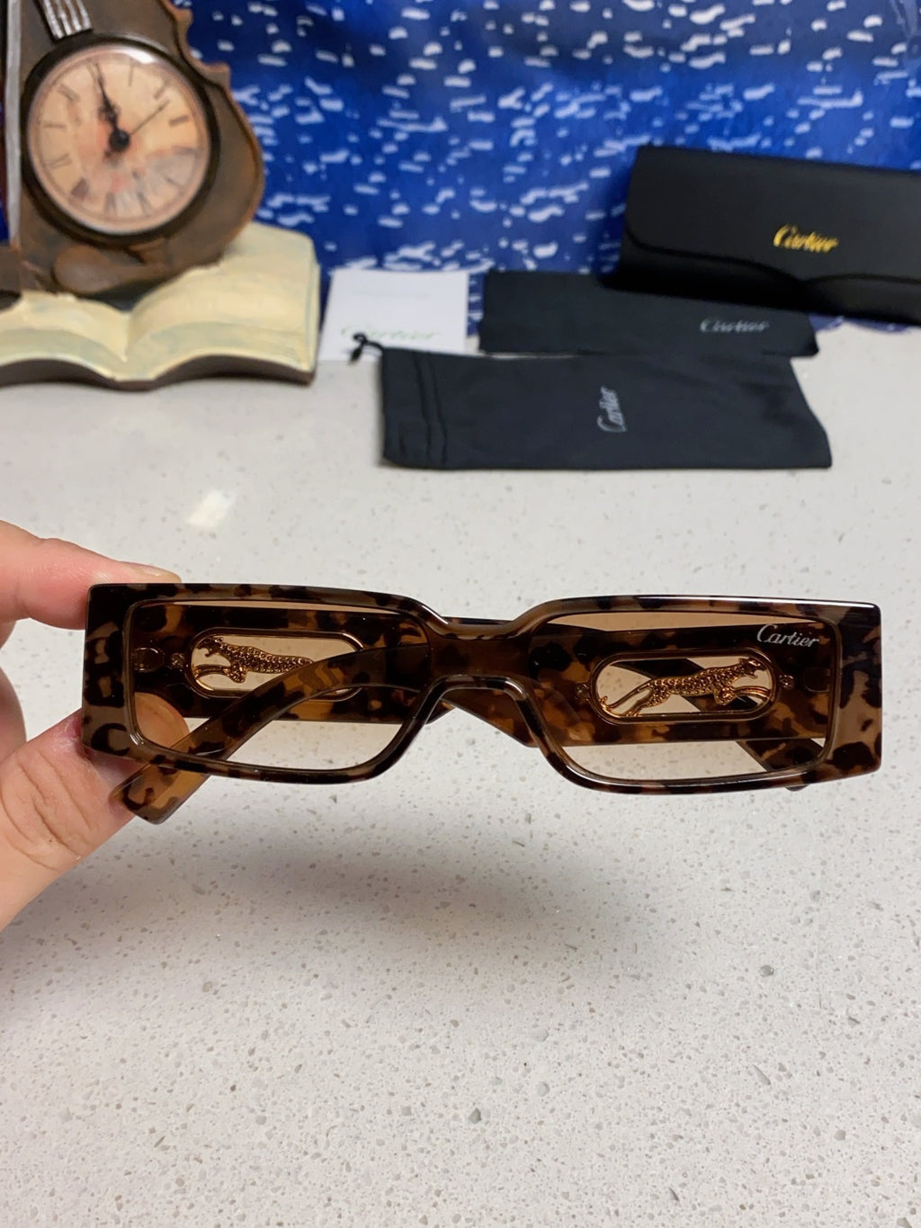 Cartier Fashion Brown Lens Sunglasses for Women - detail image 4