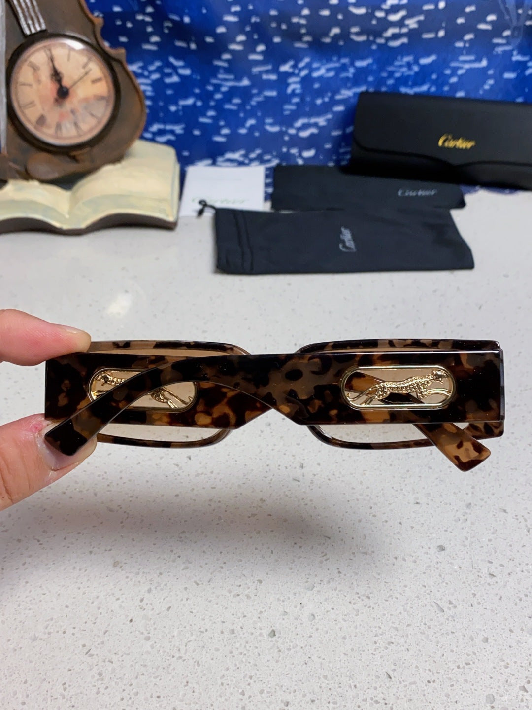 Cartier Fashion Brown Lens Sunglasses for Women - detail image 5