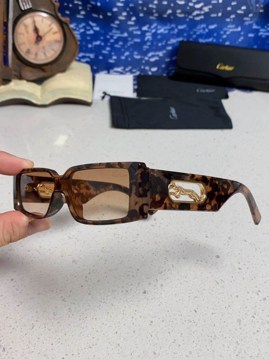 Cartier Fashion Brown Lens Sunglasses for Women - detail image 6