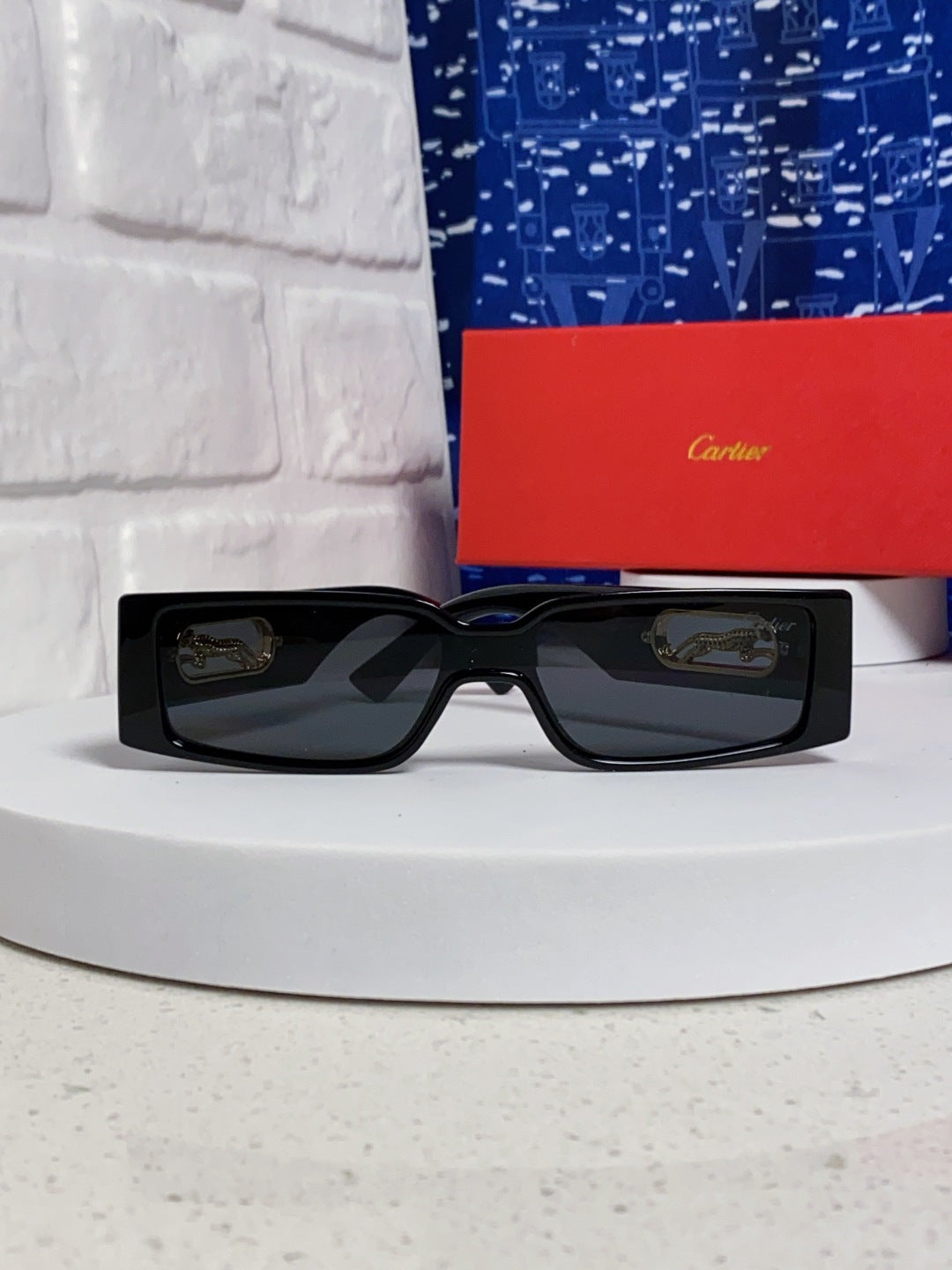 Cartier Fashion Black Lens Sunglasses for Women - detail image 2