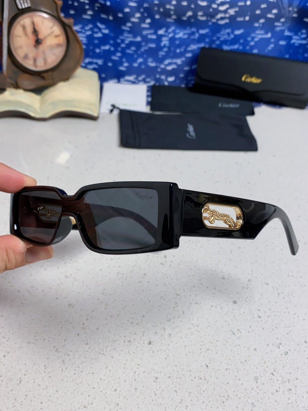 Cartier Fashion Black Lens Sunglasses for Women - detail image 6
