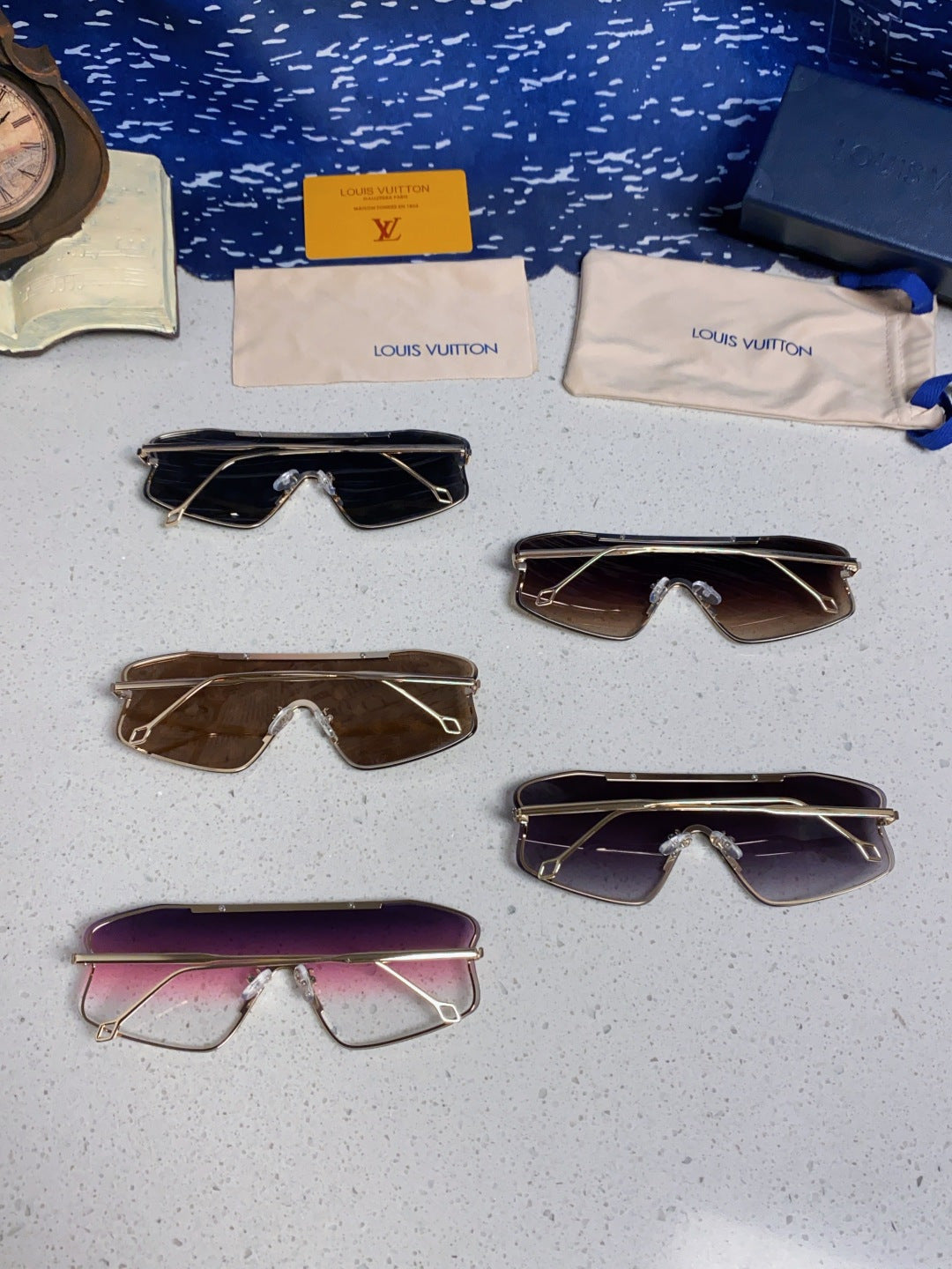 Louis Vuitton Lightweight Rimless Gray Lens Sunglasses for Men & Wome - 464642 - detail image 10